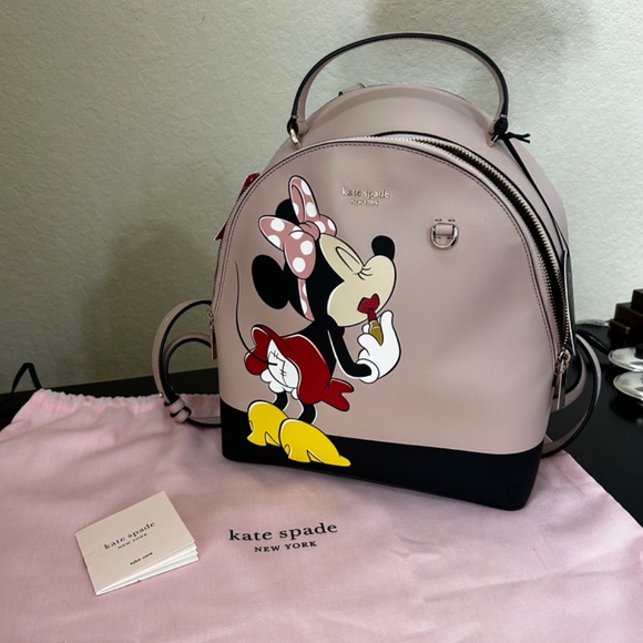 Kate Spade Pink Minnie Mouse Backpack. Limited Edition. NWT. - Picture 8 of 11